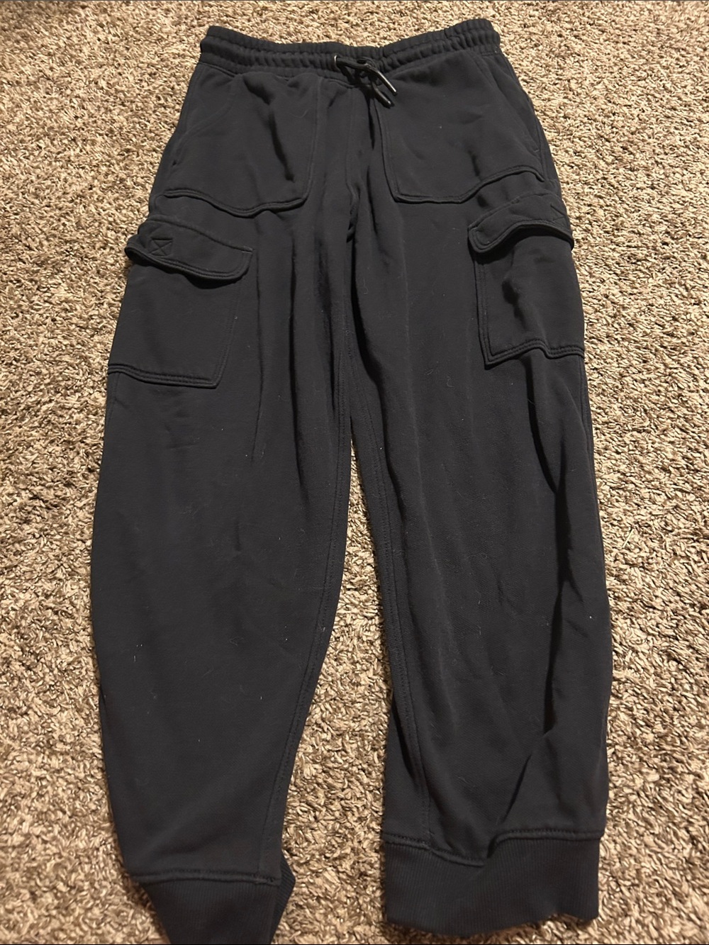Old Navy Black Cargo Jogger Sweatpants for Kids